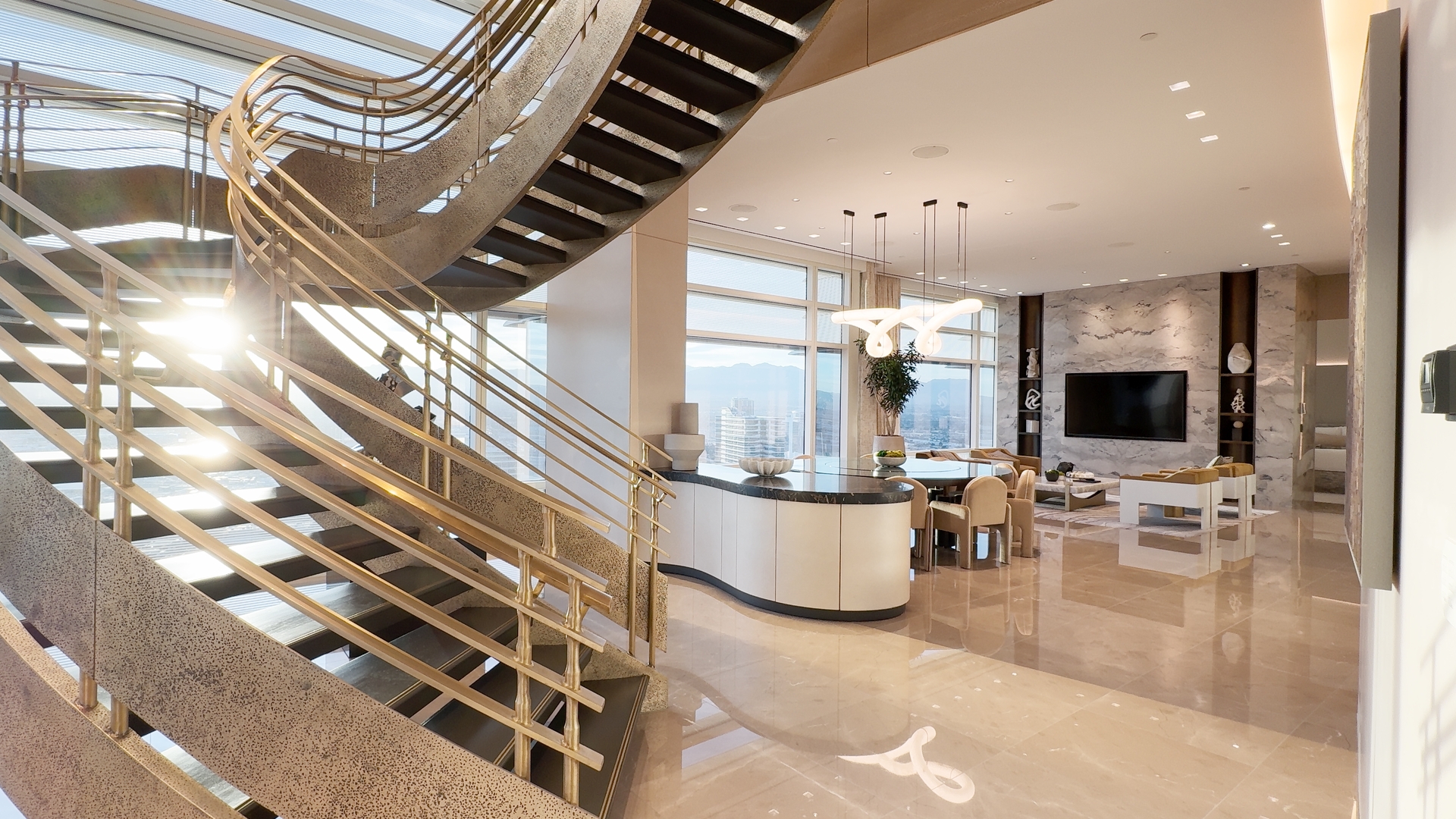Floating staircase